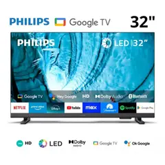 PHILIPS - Televisor 32 Pulg. HD Google Tv 32PHD6909