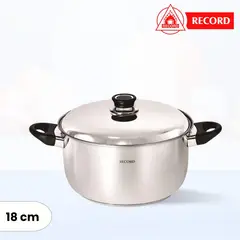 RECORD - Olla de Acero Inox Luxe N° 18 - Tapa de Acero