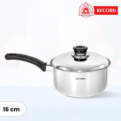 RECORD - Cacerola de Acero Inox Milenium N° 16 - Tapa de Acero