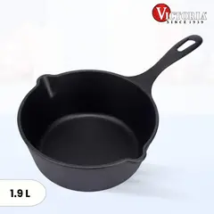 VICTORIA - Sartén de Hierro Fundido hondo Esmaltada 1.9 lt