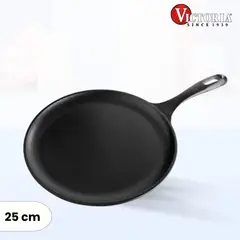 VICTORIA - Sartén de Hierro Fundido Comal Esmaltado 25 Cm