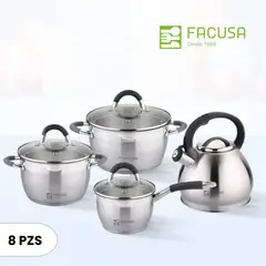 FACUSA - Juego de Olla Misti 8 Piezas