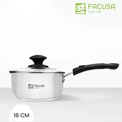 FACUSA - Cacerola Clásica 16 Cm - Tapa de Vidrio