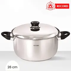 RECORD - Olla de Acero Inox Luxe N° 26 - Tapa de Acero