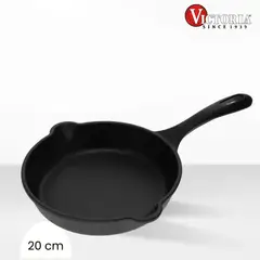 VICTORIA - Sartén de Hierro Fundido Precurada 20 Cm