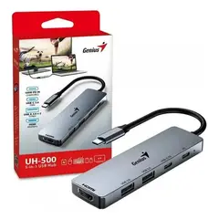 OEM - POWER BANK HUB GENIUS UH-500 USBC UH500 2 USBA 3.0 USBC HDMI 4K