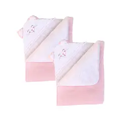 GENERICO - COLCHA PUNTO INGLÉS PELUCHE ROSA 2 UND