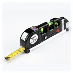 GENERICO - Nivel Laser Dual Horizontal Vertical En Caja + Baterias+ Wincha 2.5 mt
