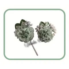 GENERICO - Conjunto De Corsage De Muñeca Y Boutonniere-