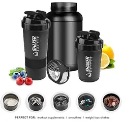 GENERICO - SHAKER TOMATODO MEZCLADOR DE PROTEINA GIMNASIO 500 ML