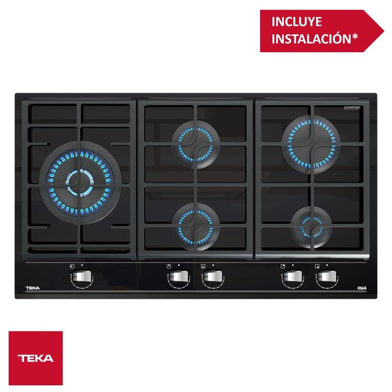 Cocina Empotrable a Gas 5 Hornillas 90cm GZC 95320 XBB