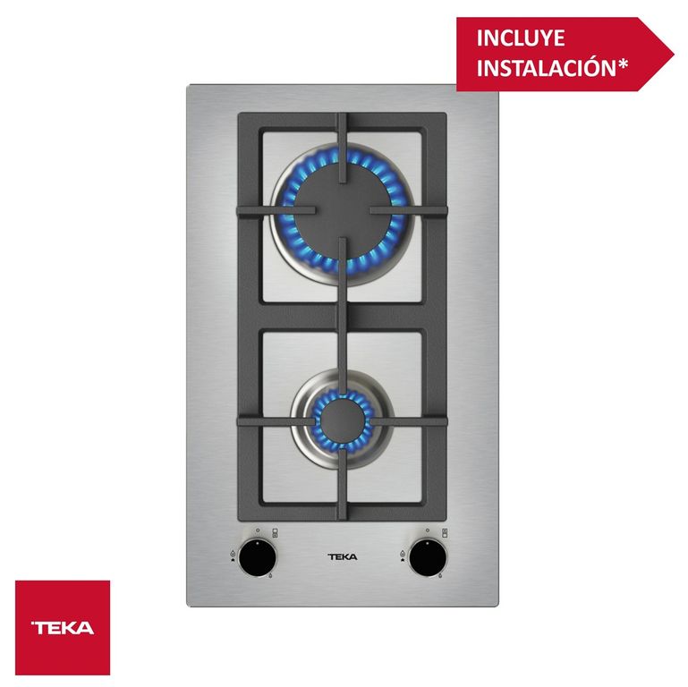 Cocina Empotrable a Gas 2 Hornillas 30cm EFX 30 2G AI AL CI