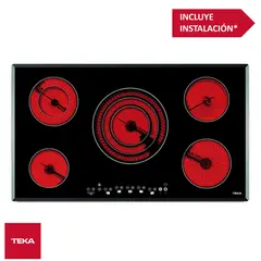 Teka - Cocina Empotrable Vitrocerámica 5 Hornillas 90cm TR 951