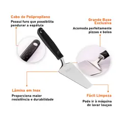 TRAMONTINA - Espatula para pizza o postre ACEINOX