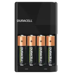 DURACELL - CARGADOR + 4 PILAS AA2500mAh RECARGABLES