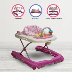 INFANTI - Andador Caminador «HAPPY STEP CARROS» PINK