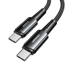 ESSAGER - Cable de Carga Rapida USB C- USB C 240W de 1m Color Negro