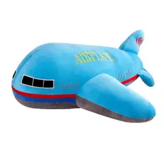 GENERICO - ALMOHADA PELUCHE AVION CELESTE