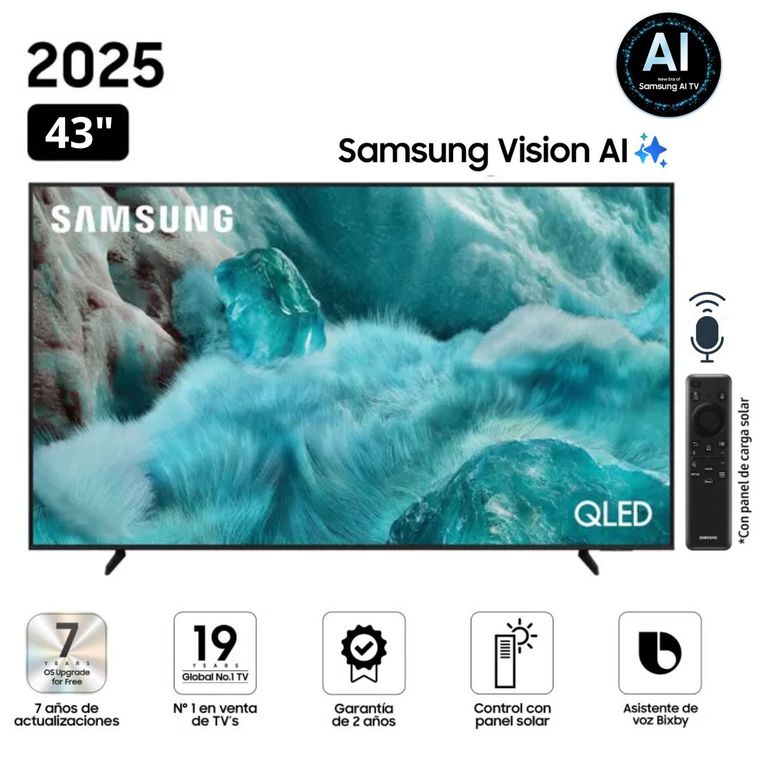 Televisor QLED 43" Visión AI Smart TV QN43Q7FAAGXPE - Nuevo 2025