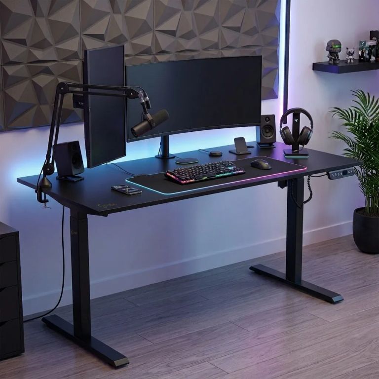Escritorio Eléctrico Altura Regulable 150x60 Negro Xdesk Sma