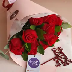 CHAPA ESA FLOR - Ramo con 12 rosas rojas