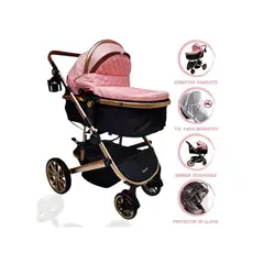 BABY KITS - Coche Deportivo Moisés para Bebé »MILAN» Pink