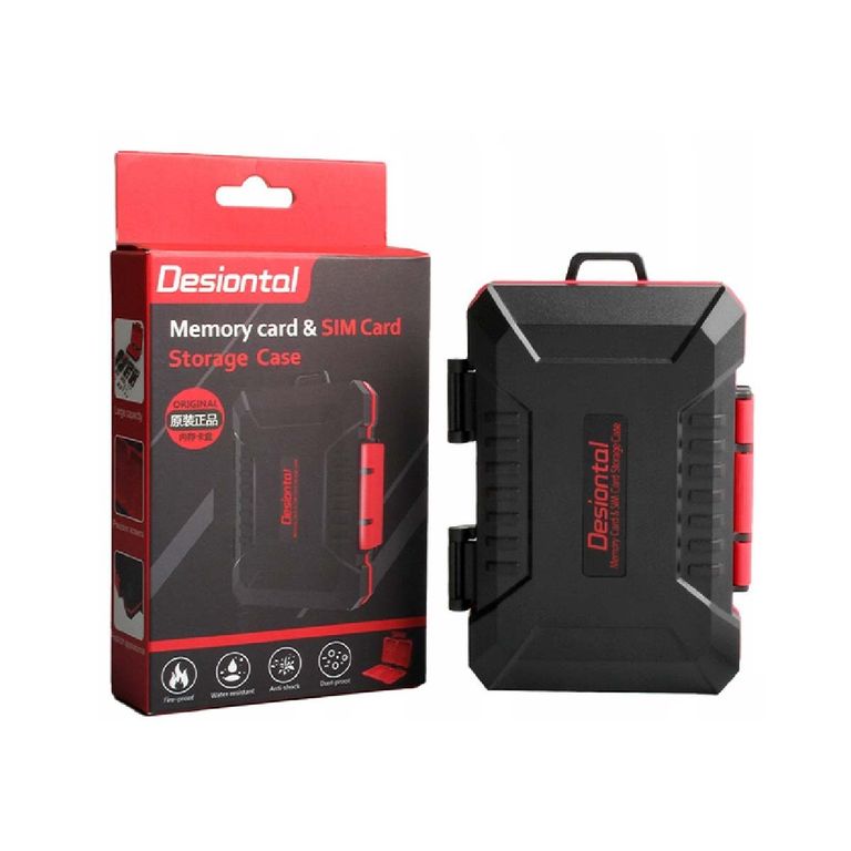 Estuche para memoria SD TF SIM Color Negro