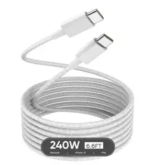 GENERICO - Cable USB Tipo-C Trenzado de 240W - 2Metros