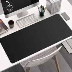 GENERICO - PAD MOUSE XL Gamer para PC De 70cm x 30cm Borde Cosido Negro