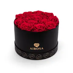 AIROSA - Rosas Preservadas Deslumbrarte – Box con 15 Rosas Rojas