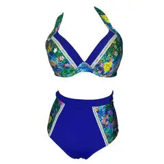 GENERICO - Bikini Licra UV Jane Goodall Celeste GL-46