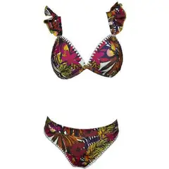 GENERICO - Ropa de baño Mujer Olivia Estampado Rojo GL-42