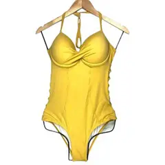 GENERICO - Ropa de Baño Enterizo Licra UV Esmeralda Amarillo GL-50