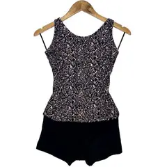 GENERICO - Shortkini Colores UV Con Copa Negro GL-50