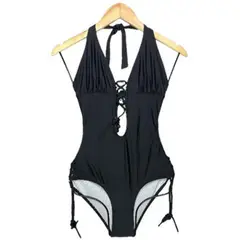 GENERICO - Trikini Licra UV Flor Gales Negro GL-30