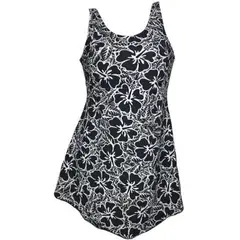 GENERICO - Ropa de baño Mujer Vestido Laura Negro GL-52