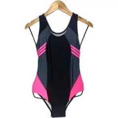 GENERICO - Ropa de baño Mujer Natacion Rayitas Rosado GL-28