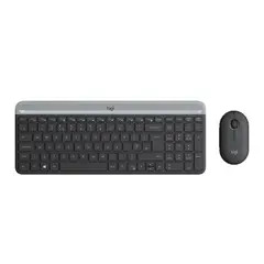 LOGITECH - COMBO TECLADO + MOUSE MK470 WIRELESS SLIM USB NEGRO