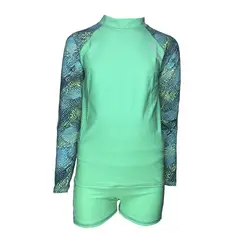 GENERICO - Conjunto Niña Manga Larga Color Celeste GL-44