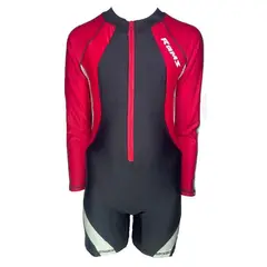 GENERICO - Enterizo Niño Cierre Manga Larga Color Negro GL-46