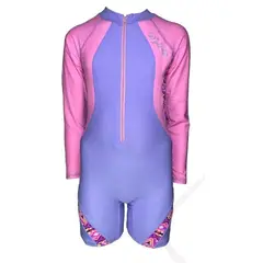 GENERICO - Enterizo Niña Cierre Manga Larga Color Lila GL-46