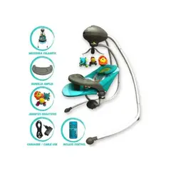 CUZKA - Silla Columpio Mecedora Para Bebés ¨MOVE¨ Ligth Blue