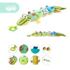 BABY - Juguete de peluche interactivo para bebés con forma de cocodrilo