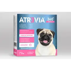 ATREVIA - ANTIPULGAS PARA PERROS 360 SMALL 5 - 10 KG X 4 TAB