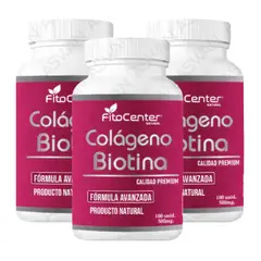 GENERICO - Pack de 3 Colágeno Biotina Formula Avanzada 100 unidades 500mg
