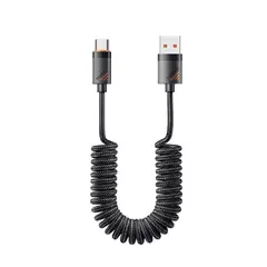 ESSAGER - Cable de Carga Rápida 7A 100W Tipo USB A-USB C Color Negro