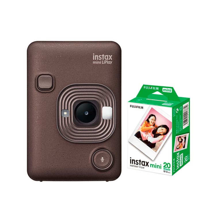 Camara Instax Mini LiPlay Bronze+ Pelicu x20 unid