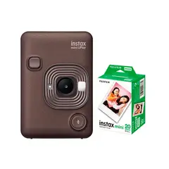 FUJIFILM - Camara Instax Mini LiPlay Bronze+ Pelicu x20 unid