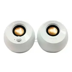 CREATIVE - PARLANTE PEBBLE 2.0 4.4W 3.5MM USB-POWER BLANCO