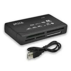 GENERICO - Lector de tarjetas de memoria todo en uno para USB externo Mini SDHC M2 MMC XD CF